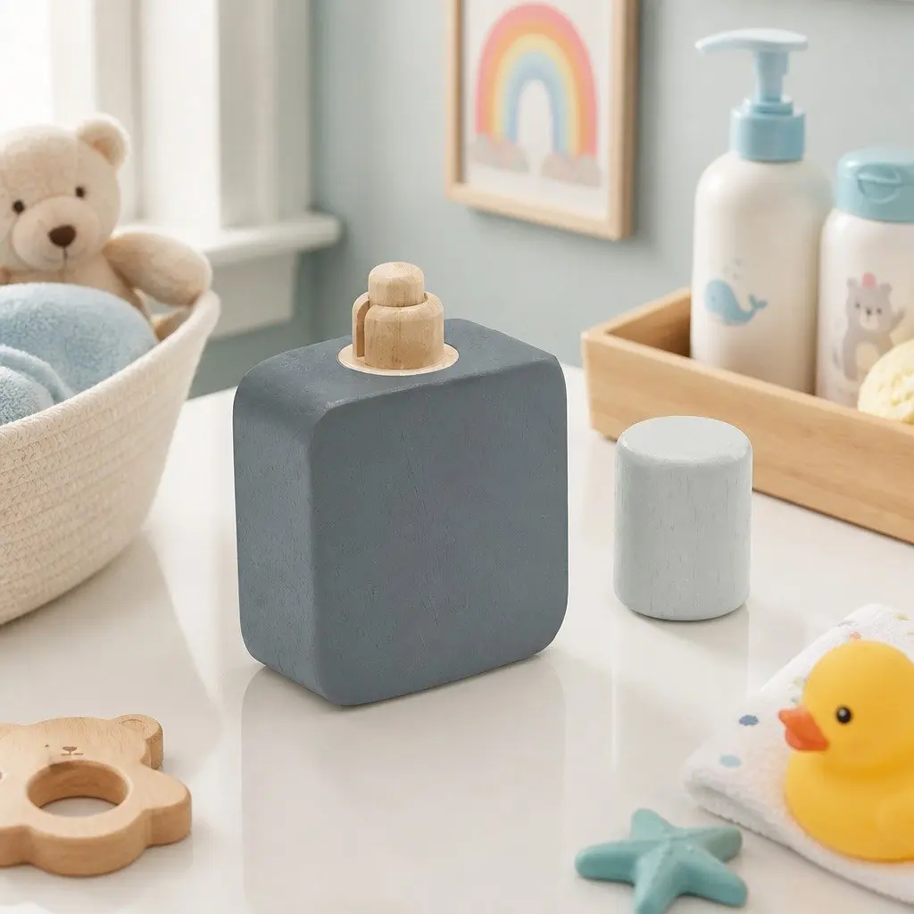 Wooden Kids Pretend Play Shave Set with Accessories