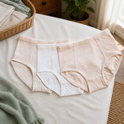 Premium Organic Cotton Briefs for Kids - Camel Color