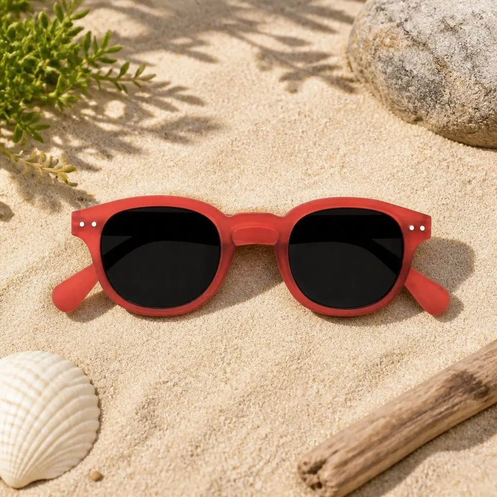 Kids Sunglasses UV Protection Grey Square Frame 5-10 Years