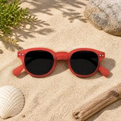 Grey Square Kids Sunglasses with UV Protection for Ages 5-10