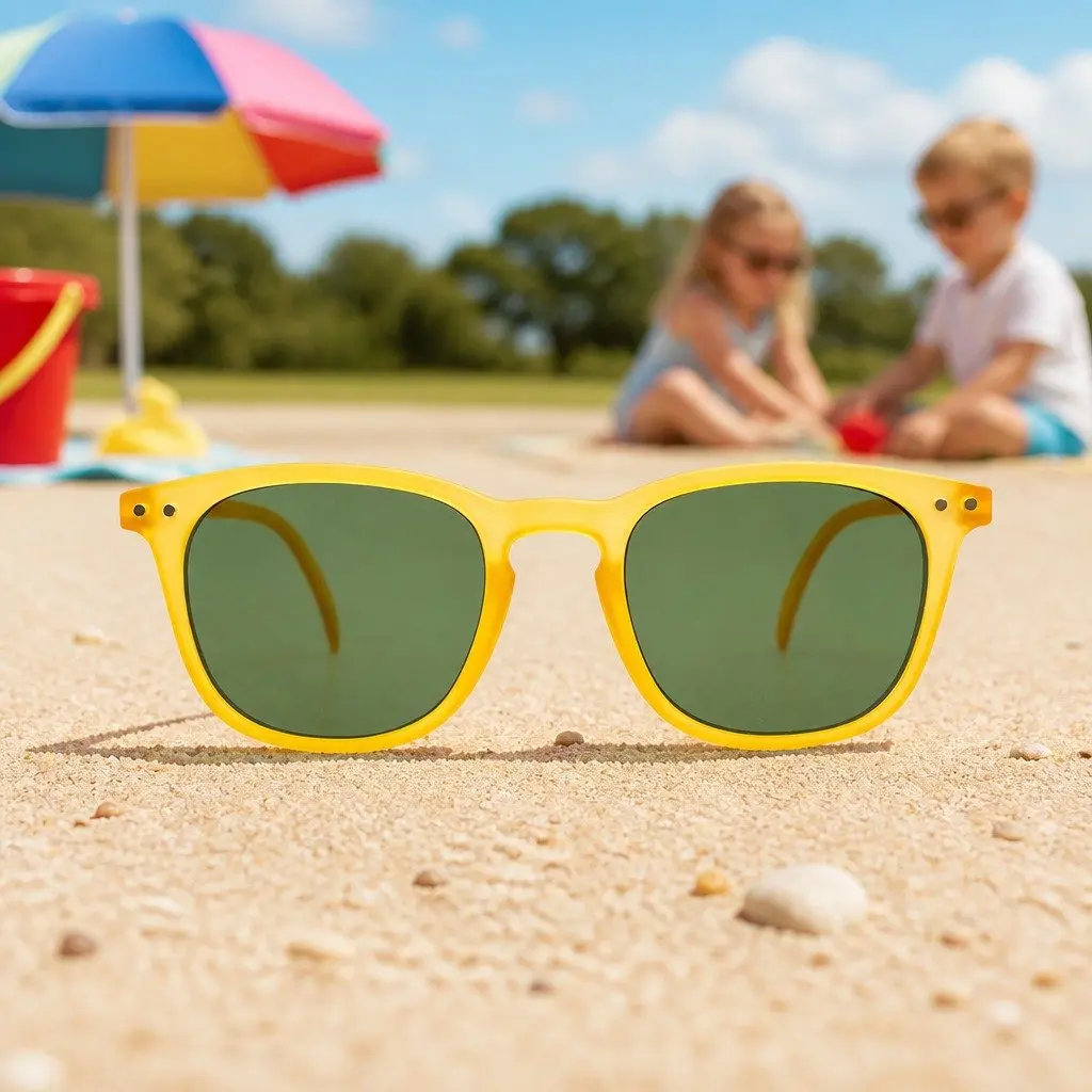 Kids Sunglasses Polycarbonate 42mm Rectangular Unisex Rose