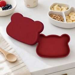 Bear Snackie Silicone Snack Bowl & Plate for Kids