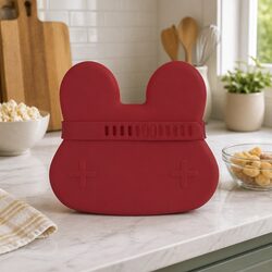 Rust Silicone Bowl Plate for Kids | Bunny Snackie