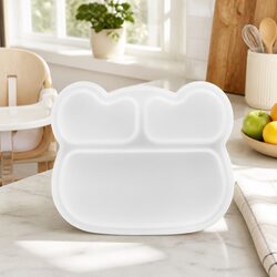Divided Toddler Feeding Dish with Suction Base