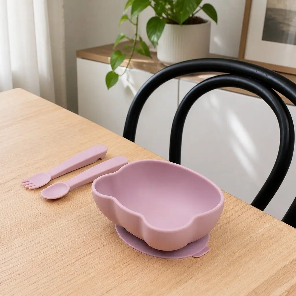 Suction Bowl Silicone 14.8 cm Rust