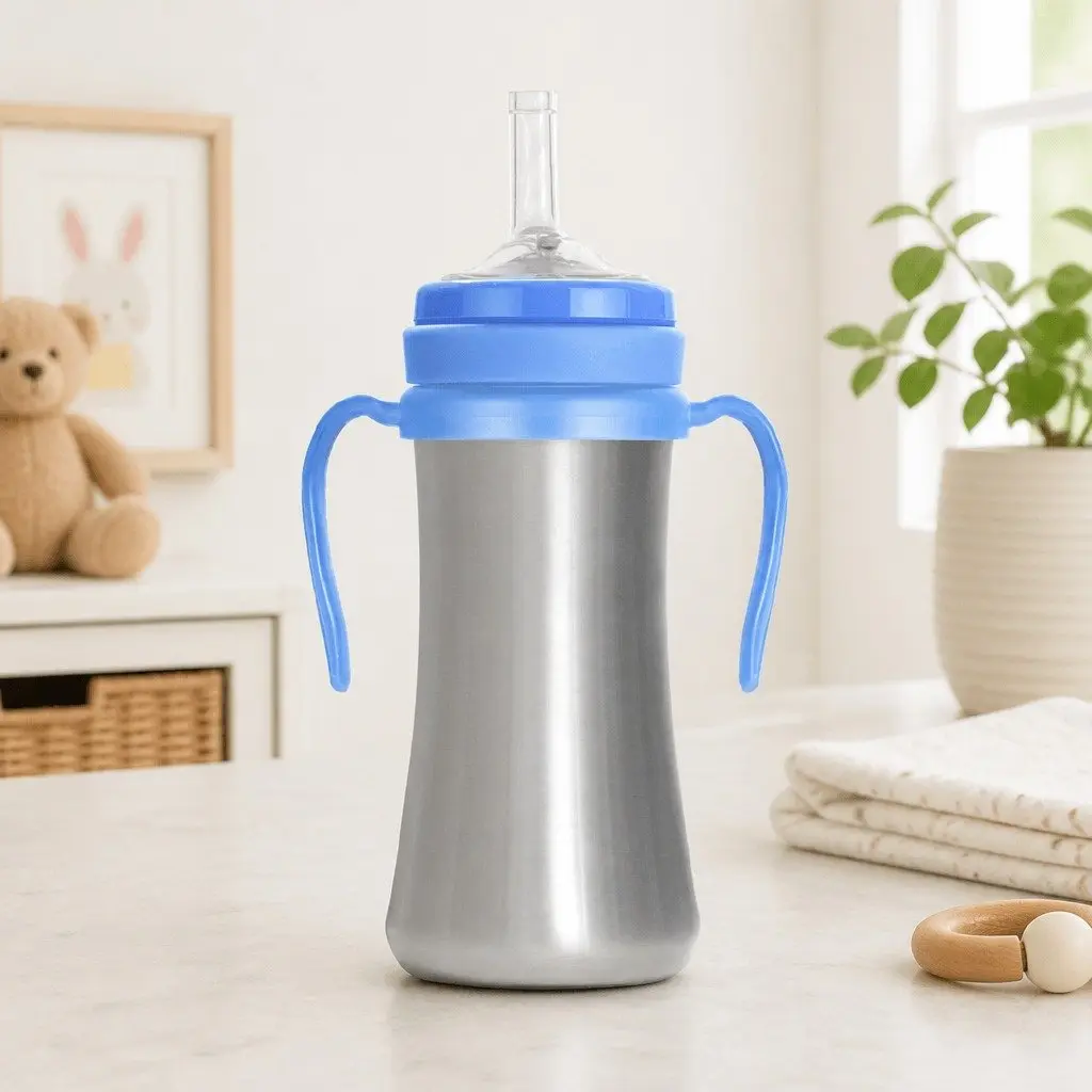 Sippy Cup Silicone 300ml Infant 6 Months Ergonomic Handle