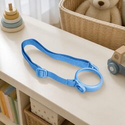Adjustable Kids Straw Cup Strap Carrier Aqua Green