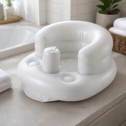 Durable Inflatable Baby Chair in Purple and Gray
