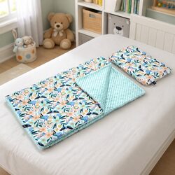 Soft Cotton Fleece Nap Kit for Kids with Poncho & Pillow