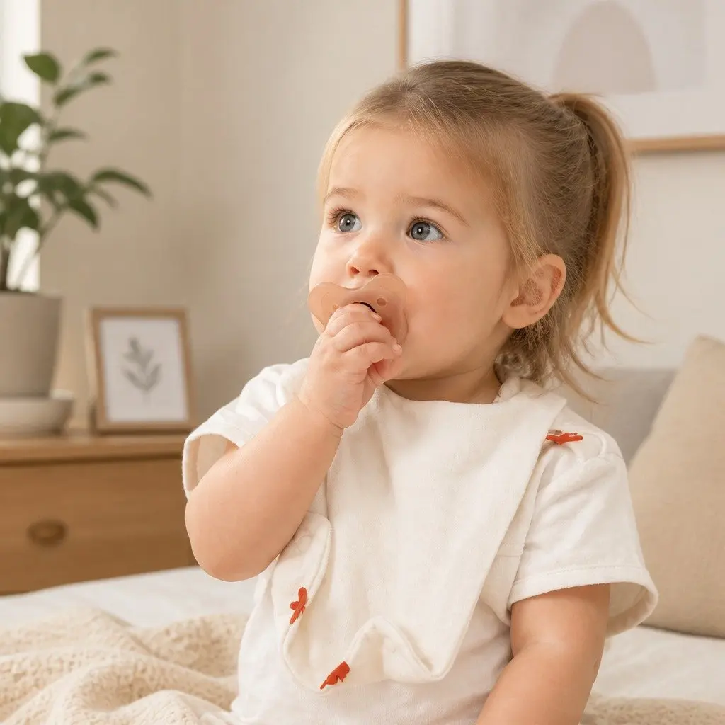 Soft Adjustable Snap Closure Cotton Bib for Infants