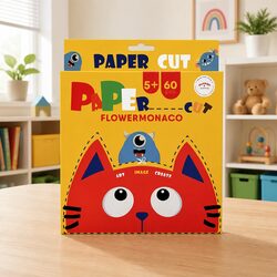 Flower Pattern Craft Kit for Kids - Paper Cutting & Origami
