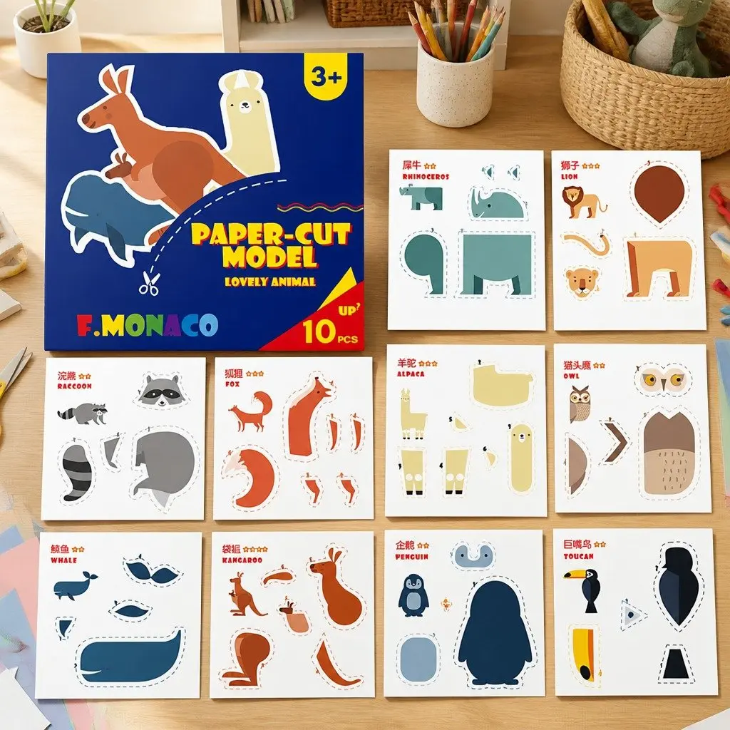 Children's Paper Cutting Craft Kit