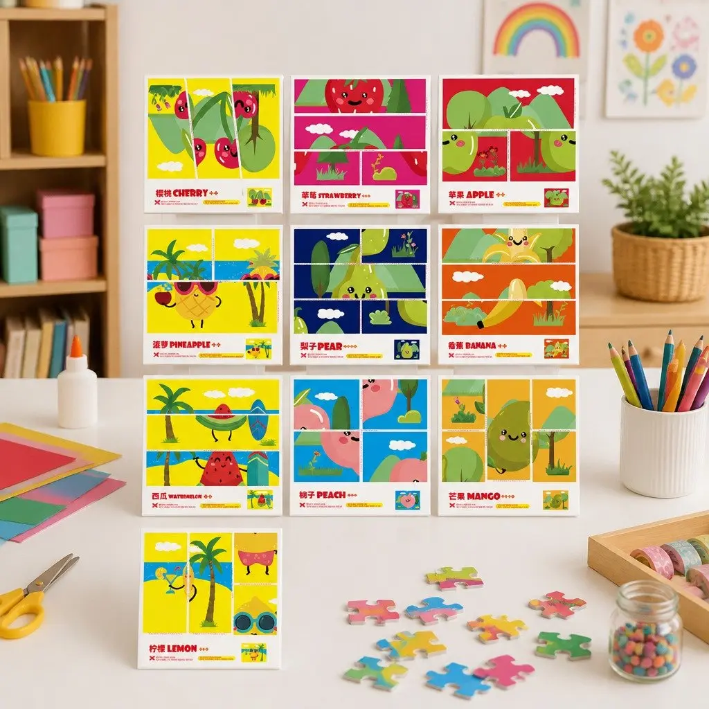 Creative Children's Paper Cutting Craft Kit with Scissors