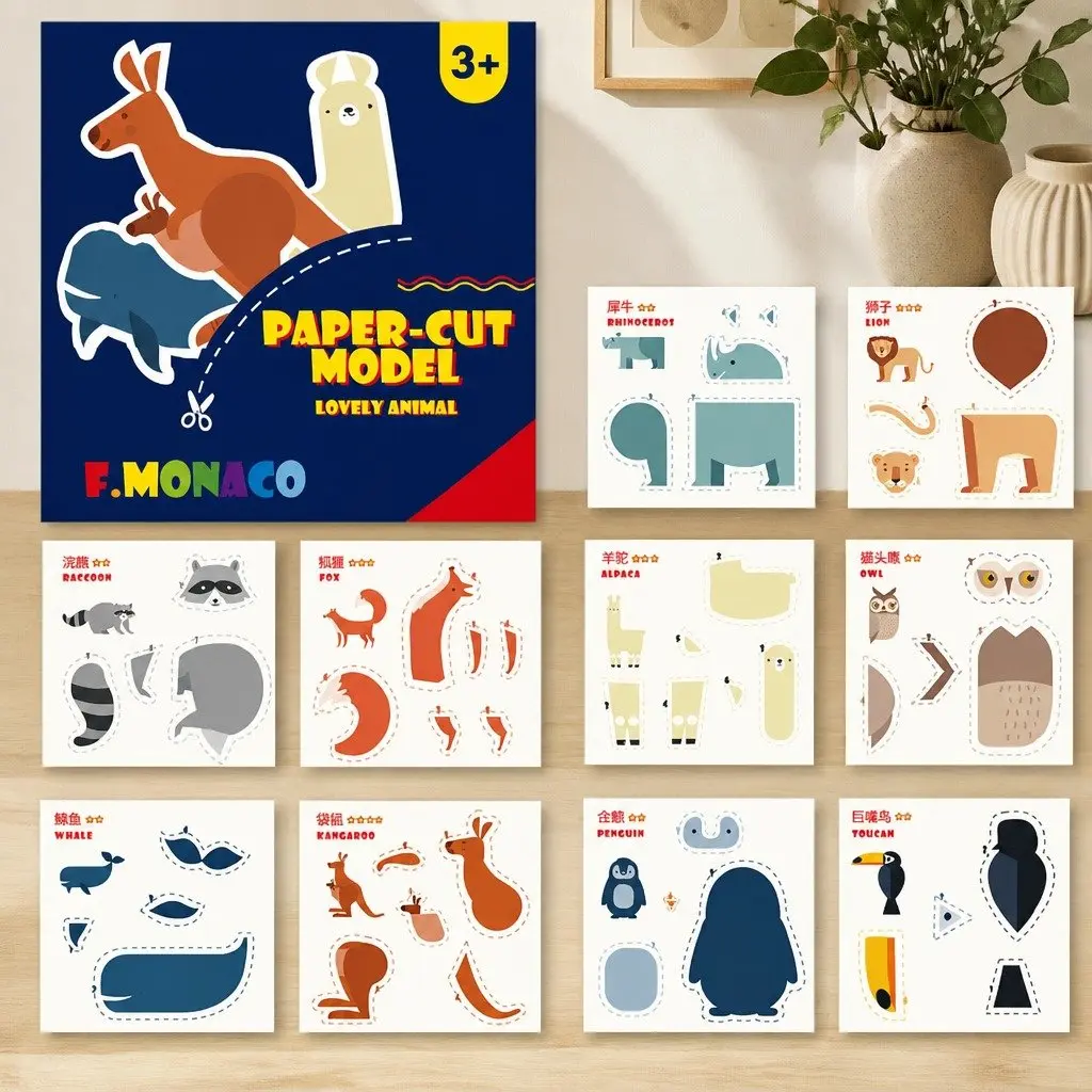 Educational Paper Cut Activity Pack for Kids