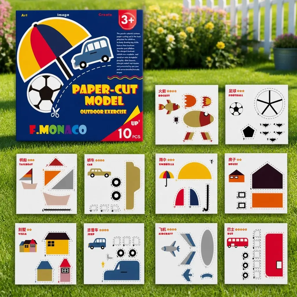 Educational Paper Cut Activity Pack for Kids