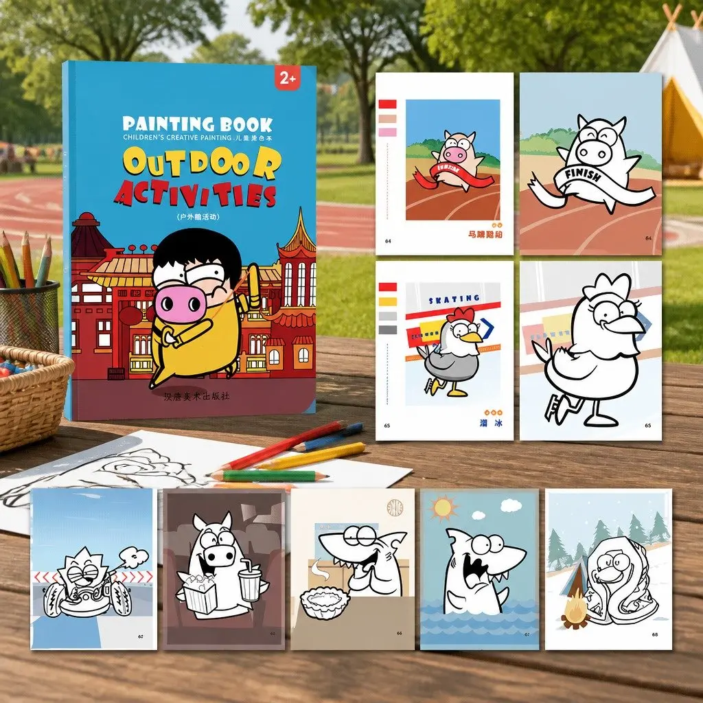 Creative Children's Coloring Book with Durable Pages