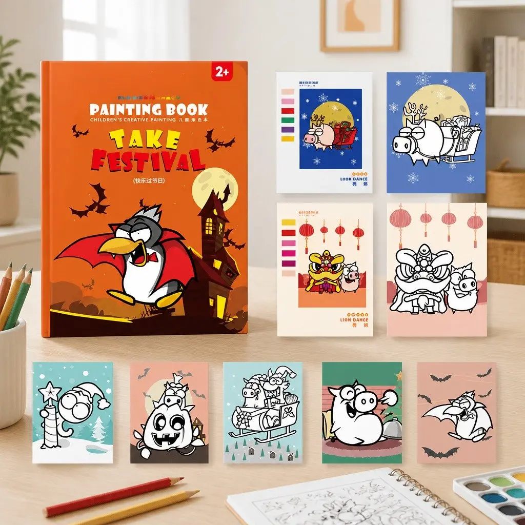 Creative Children's Coloring Book with Durable Pages