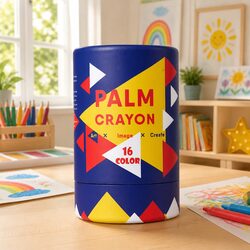 Vibrant 16-Colour Crayon Set for Kids' Creativity
