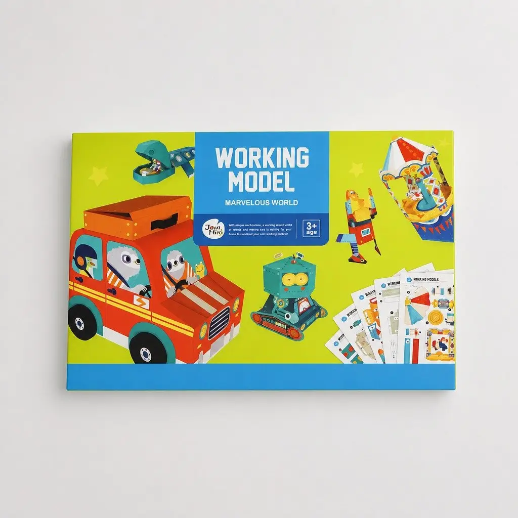 Building Model Set, modular, colorful, creative