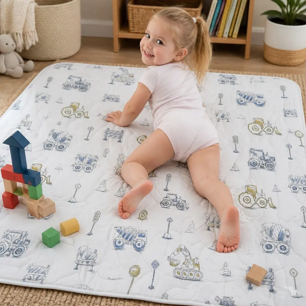 Bamboo Cotton Waterproof Changing Mat 60x90cm