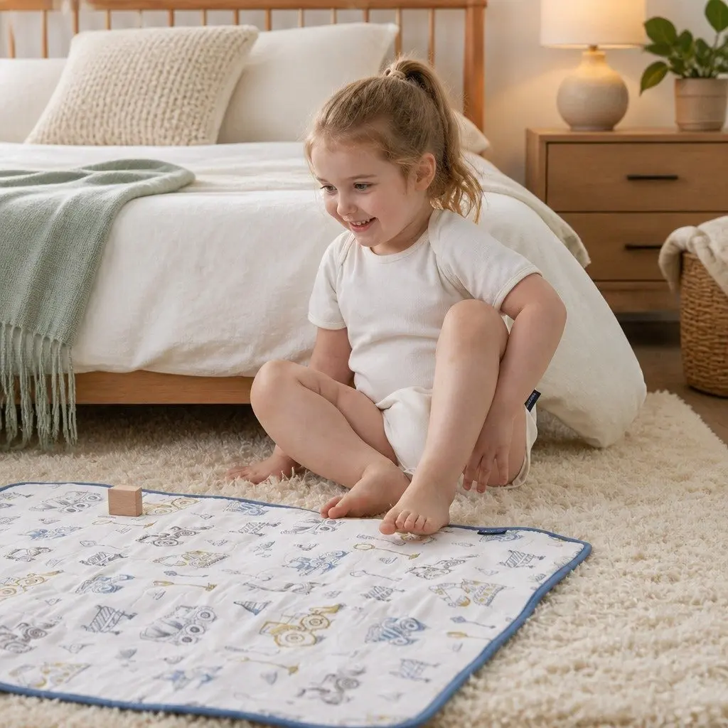 Bamboo Cotton Waterproof Changing Mat 60x90cm