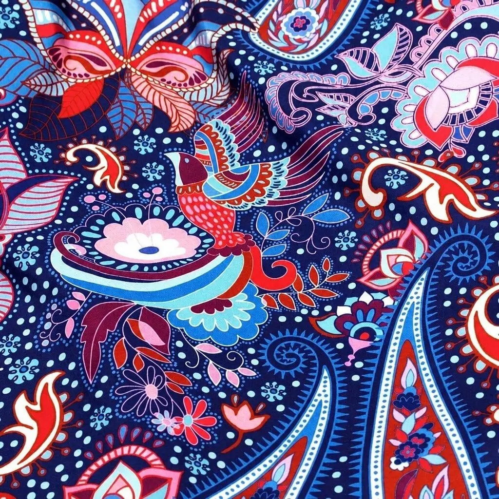 Medium Boho Paisley Reusable Shopping Tote