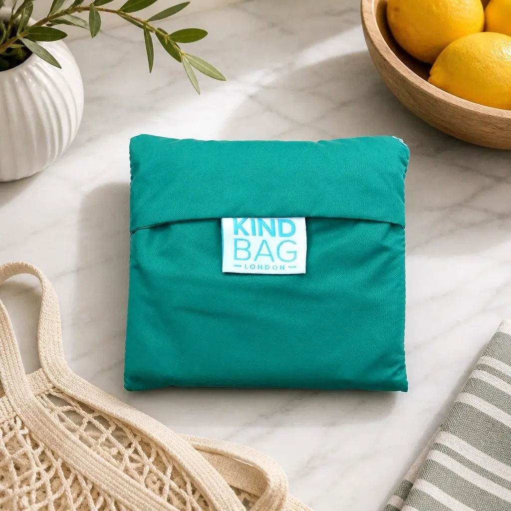 Eco-Friendly Medium Reusable Grocery Tote with Pouch