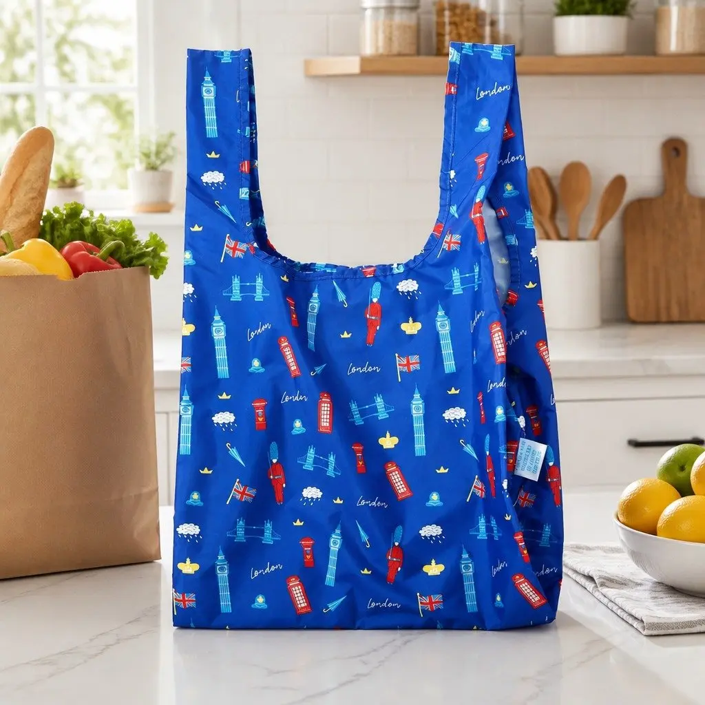 Medium Reusable Shopping Bag with Strong Stitching