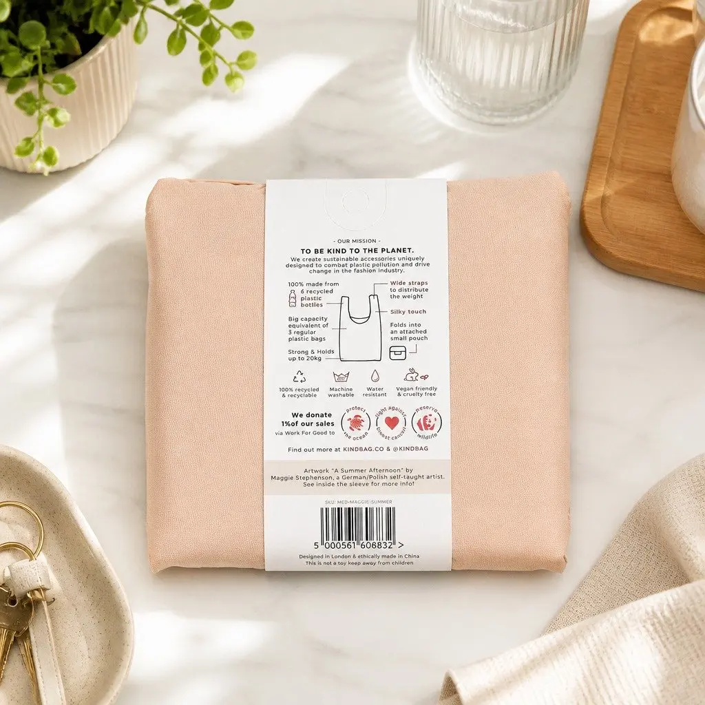 Maggie Eco-Friendly Medium Foldable Tote Shopping Bag