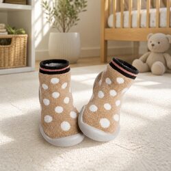 Kids Glow in the Dark Slipper Socks Soft Flexible Non-slip Sole Machine Washable