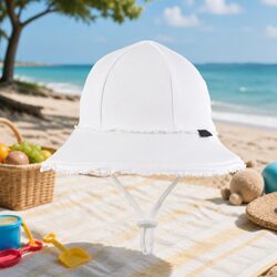 Active Kids Ponytail Bucket Hat UPF50+ Sun Protection