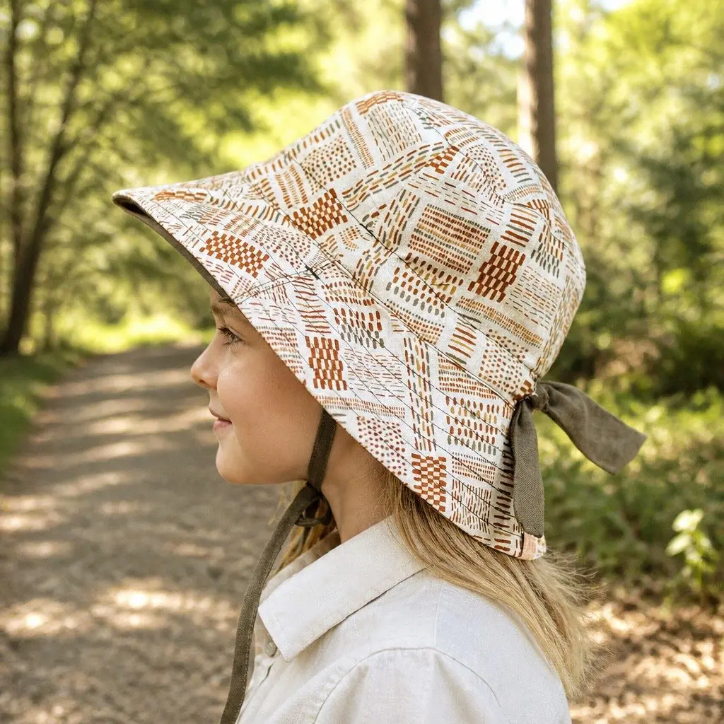 Kids Reversible Bucket Hat with UPF50+ Protection Size S