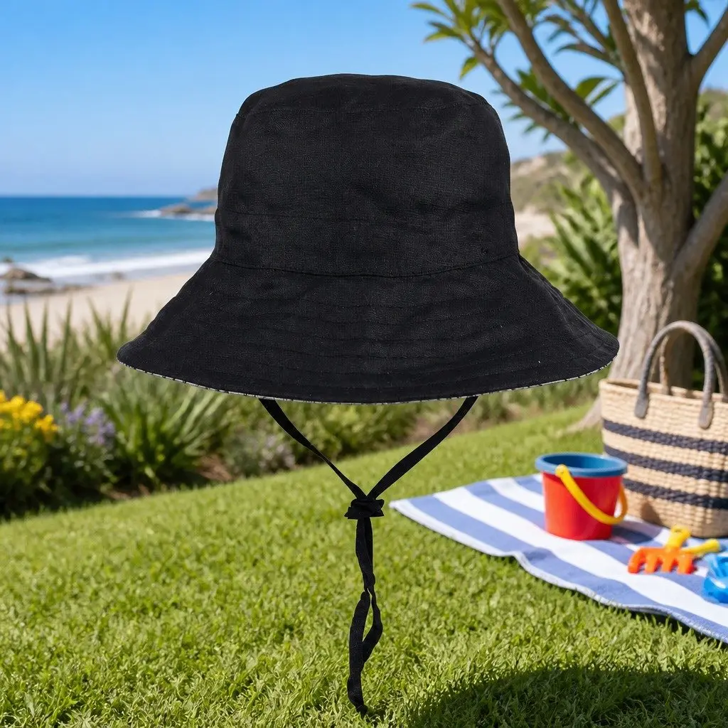 Kids Reversible Bucket Hat with Wide Brim & UPF50+