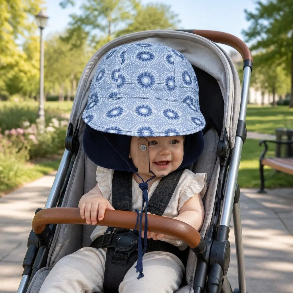 Reversible Baby Flap Sun Hat with UPF50+ Protection