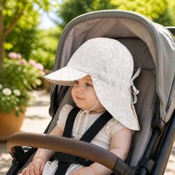 Premium Baby Reversible Legionnaire Hat Willow Blanc M
