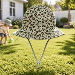 Leopard Print Toddler Bucket Hat with UPF50+ Protection