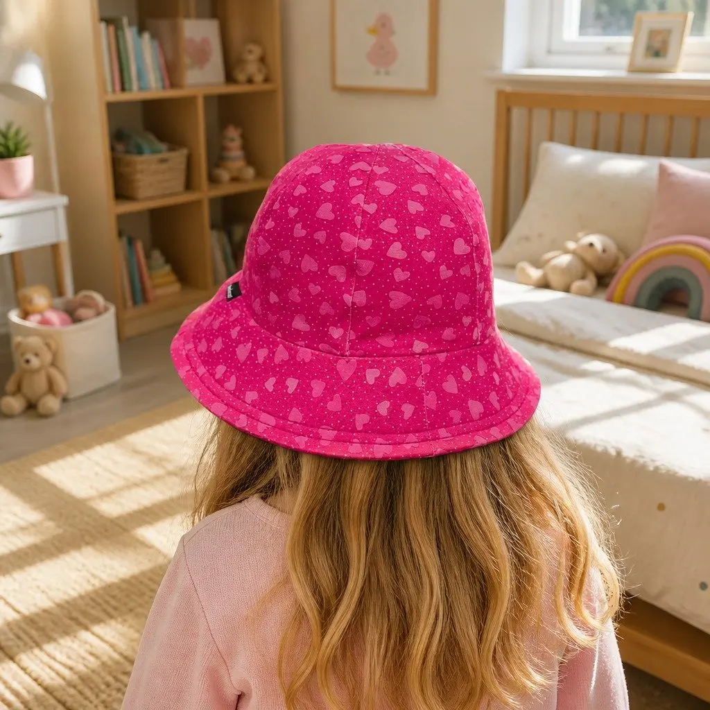Toddler Bucket Hat Sun Protection UPF50+ Baby Pram Carrier Soft Flexible Brim