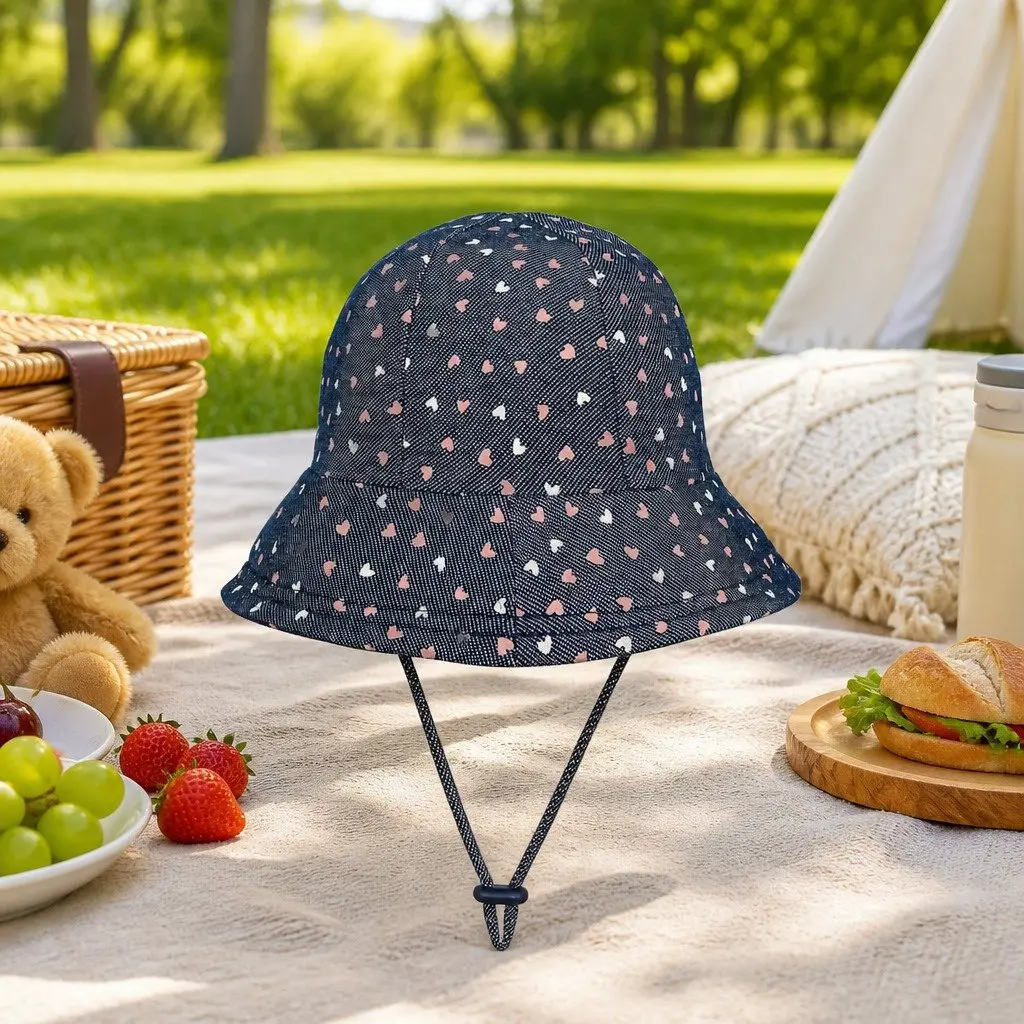 Toddler Bucket Hat for Sun Protection UPF50+ Soft Brim