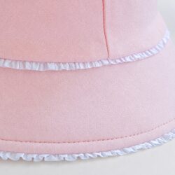 Premium Toddler Bucket Hat with Ruffle Trim for Sun Safety