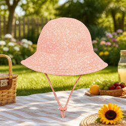 Toddler Bucket Hat with Flexible Brim for Sun Safety