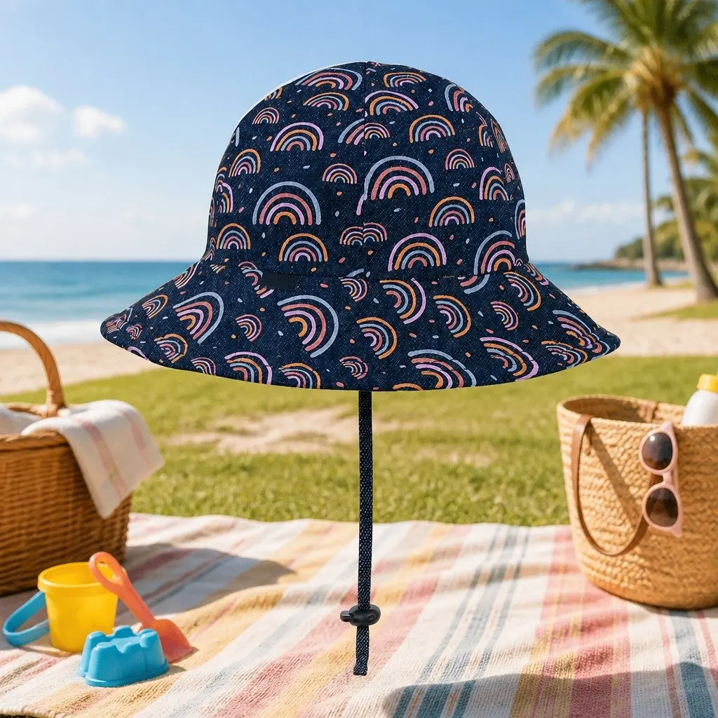 Toddler Bucket Hat with Flexible Brim for Sun Safety