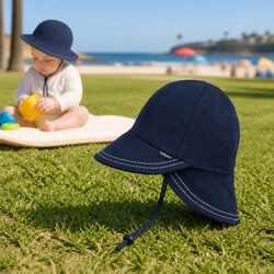 Premium Legionnaire Baby Sun Hat UPF50+ Soft Cotton Jersey