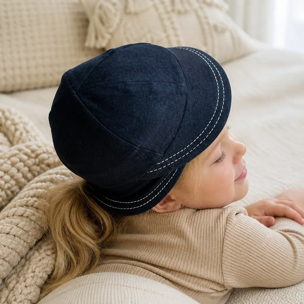 Legionnaire Sun Hat Soft Cotton Jersey Large Navy