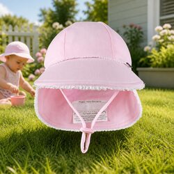 Premium Baby Legionnaire Sun Hat with Ruffle Trim