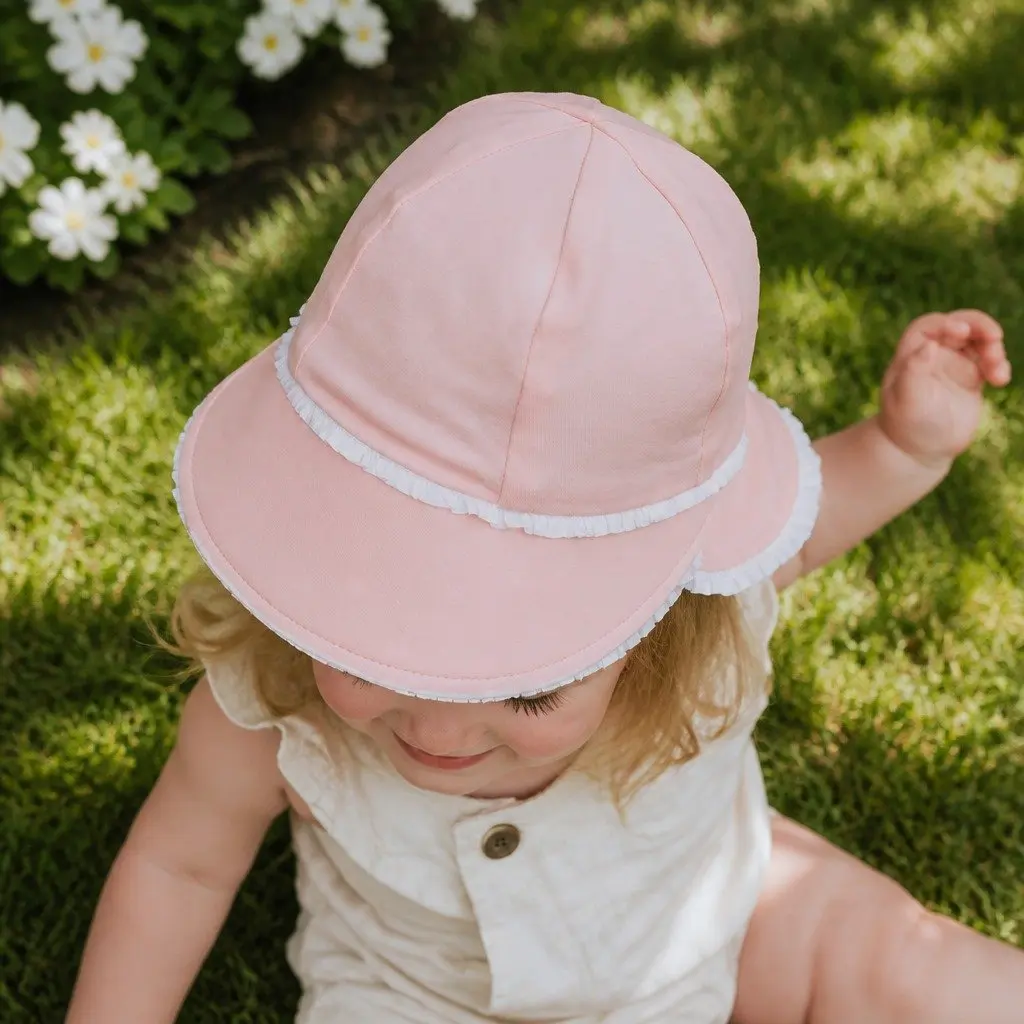 Baby Legionnaire Sun Hat with Ruffle Trim