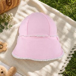 Exceptional Baby Legionnaire Hat with Ruffle Trim for Sun Safety