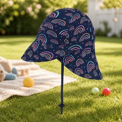 Premium Rainbow UPF50+ Legionnaire Baby Sun Hat