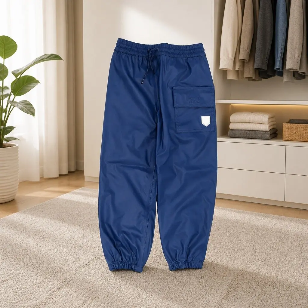 Navy Splash Pants for Kids Outdoor Fun
