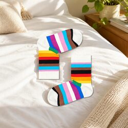 Kids Rainbow Socks Size 2-3 Years Colourful Cotton Socks Children's Cute Fun
