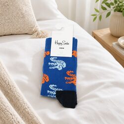 Colorful Crocodile Design Kids Socks for Ages 4-6